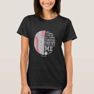 honkbal Ik kan dingen doen door Christiaan wie str T-shirt