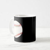 Honkbal Illustratie Koffiemok (Voorkant links)