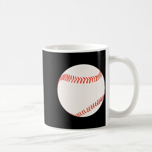 Honkbal Illustratie Koffiemok (Rechts)