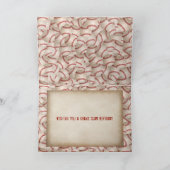 Honkbal in bruine handschoen kaart (Binnen)