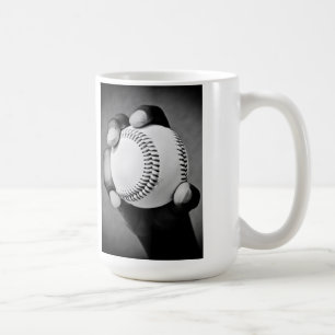 honkbal in hand koffiemok