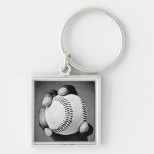 honkbal in hand sleutelhanger