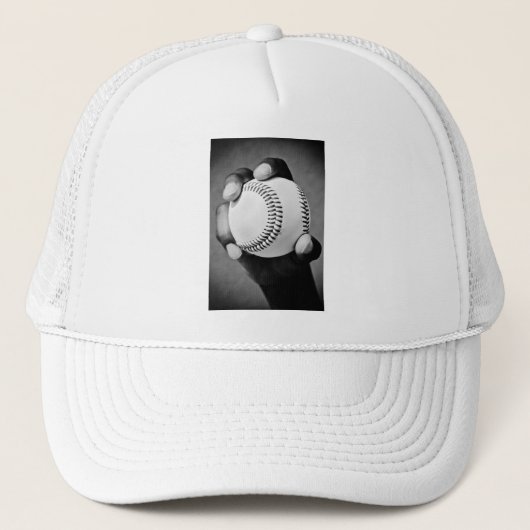 honkbal in hand trucker pet (Voorkant)
