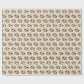 Honkbal in handschoen Verjaardag Cadeaupapier (Vlak)