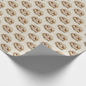 Honkbal in handschoen Verjaardag Cadeaupapier (Hoek)