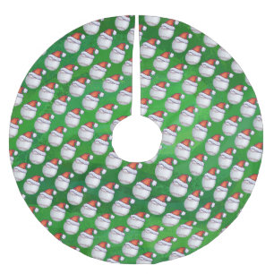 Honkbal in het Patroon van het Pet van de Kerstman Kerstboom Rok