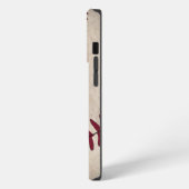 honkbal Initialen Robuuste naamnummers Retro iPhone Hoesje (Linkerkant)