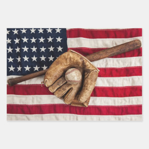 honkbal inpakpapier vel