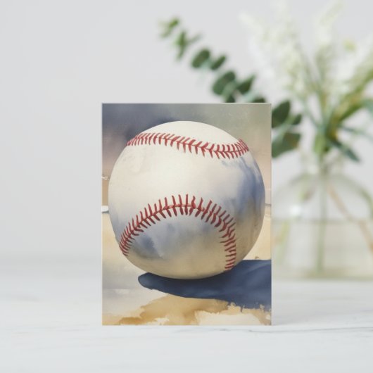 honkbal Inspirerend Briefkaart (Staand voorkant)