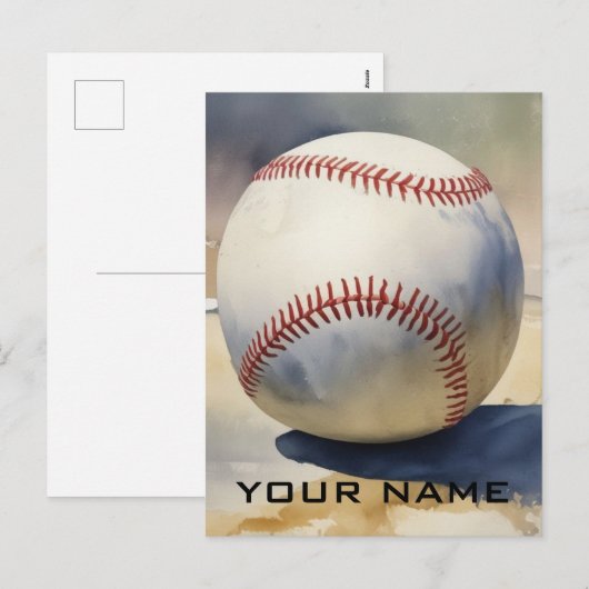 Honkbal Inspirerend Jouw naam toevoegen Feestdagenkaart (Voorkant / Achterkant)