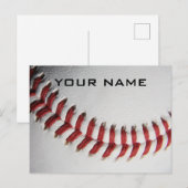 Honkbal Inspirerend Jouw naam toevoegen Uitnodiging Briefkaart (Voorkant / Achterkant)