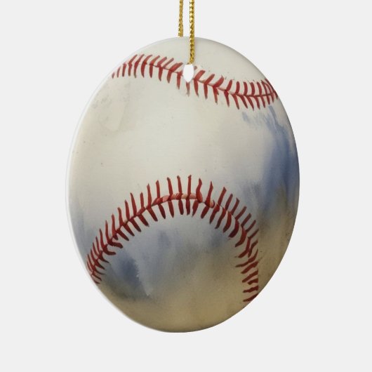 honkbal Inspirerend Keramisch Ornament (Rechts)