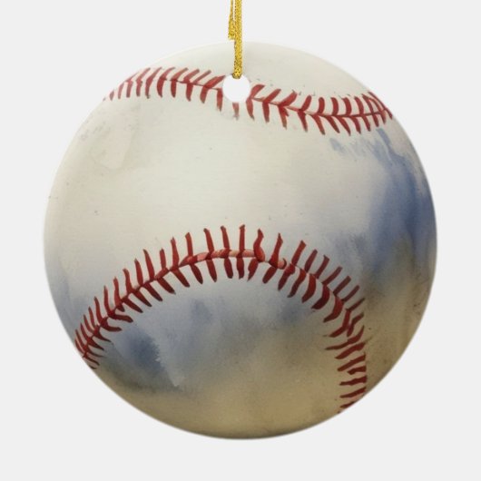honkbal Inspirerend Keramisch Ornament (Achterkant)