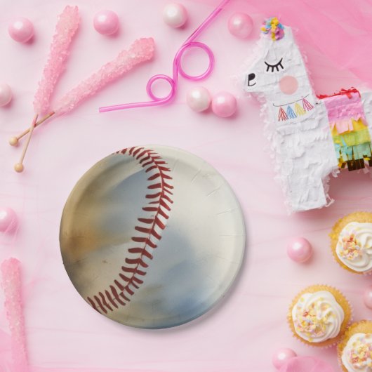 honkbal Inspirerend Papieren Bordje (Feest)