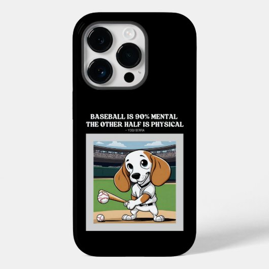 Honkbal is 90% mentaal Case-Mate iPhone case (Achterkant)
