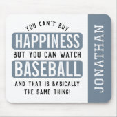 Honkbal is Geluk Grappig honkbal Custom Muismat (Voorkant)