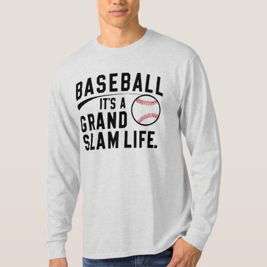Honkbal is het Grand Slam-leven T-shirt (Voorkant)