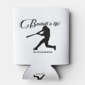 Honkbal is het leven kan koosie blikjeskoeler (Achterkant)