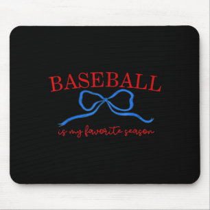 Honkbal Is Mijn Favoriete Seizoen T-shirt, Honkbal Muismat