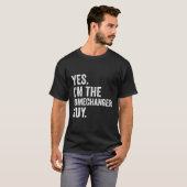 Honkbal Ja, ik ben de gamechanger kerel T-shirt (Voorkant volledig)