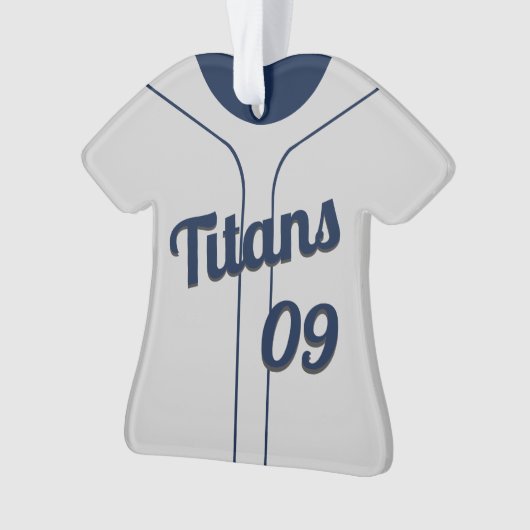 Honkbal Jersey met foto Ornament (voorkant)