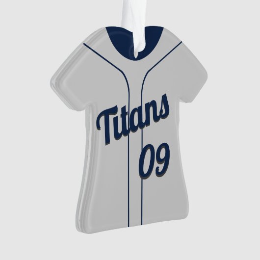 Honkbal Jersey met foto Ornament (voorkant)