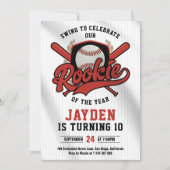 Honkbal Jersey Rookie van het Jaar Verjaardagsfees Kaart (Voorkant)