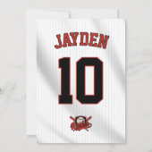 Honkbal Jersey Rookie van het Jaar Verjaardagsfees Kaart (Achterkant)