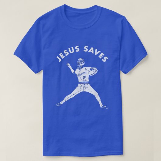 Honkbal Jesus redt T-shirt (Design voorkant)