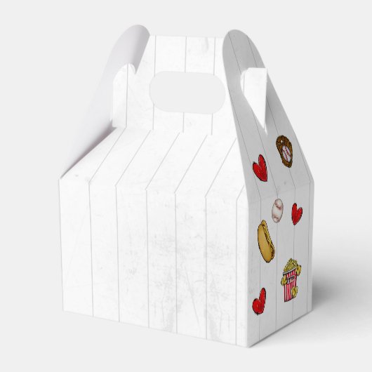 Honkbal Jongens 1e Verjaardag Party Favoriet Box Bedankdoosjes (Achterkant)