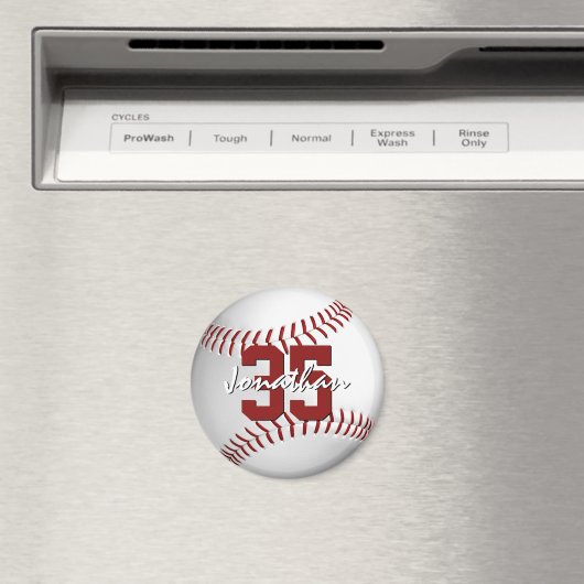 honkbal jongens gepersonaliseerd magneet (Insitu (Vaatwasser))