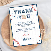 Honkbal Jongens Verjaardag Dank je kaart