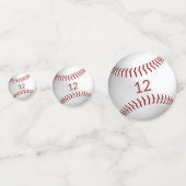 honkbal jongens verjaarfeest confetti (Achterkanten)