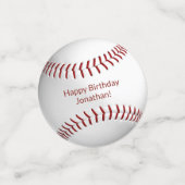 honkbal jongens verjaarfeest confetti (Kleine voorkant)