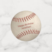 honkbal jongens verjaarfeest confetti (Kleine voorkant)