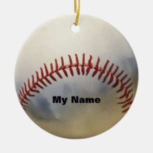 Honkbal Jouw naam Keramisch Ornament