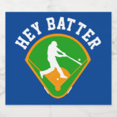 Honkbal Jouw tekst Bier Etiket (Enkel label)