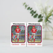  honkbal Kaart (Staand voorkant)