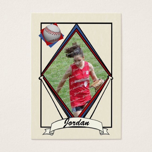 Honkbal Kaart Dank u Favor (Voorkant)