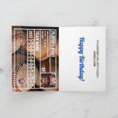 Honkbal Kaart Verjaardag Kaart w / aangepaste stat (Binnen)
