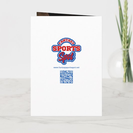 Honkbal Kaart Verjaardag Kaart w / aangepaste stat (Achterkant)