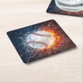 honkbal kartonnen onderzetters (Schuin)