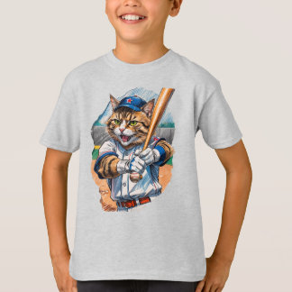 Honkbal Kat intimideert de werper! T-shirt
