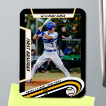 Honkbal Keepsakes Lively Geel Zwart Custom