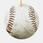 Honkbal Keramisch Ornament (Achterkant)