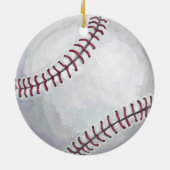 Honkbal Keramisch Ornament (Achterkant)