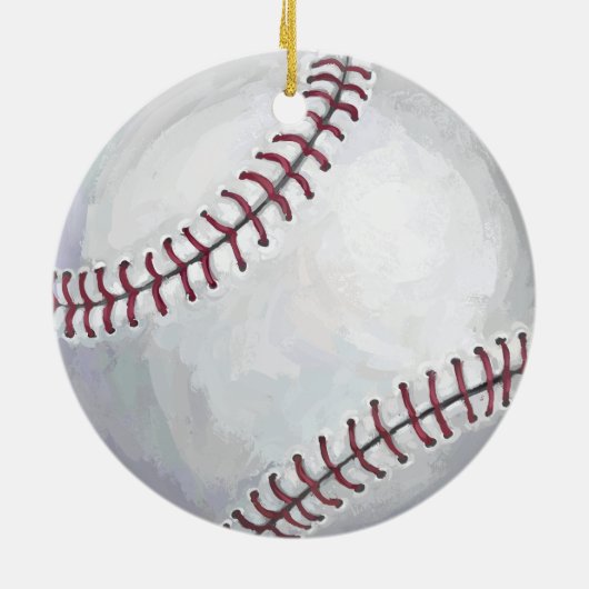 Honkbal Keramisch Ornament (Achterkant)