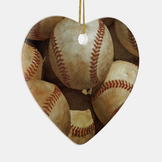 Honkbal Keramisch Ornament (Rechts)