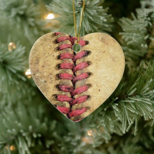  honkbal keramisch ornament (Boom)