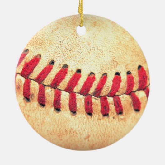  honkbal keramisch ornament (Achterkant)